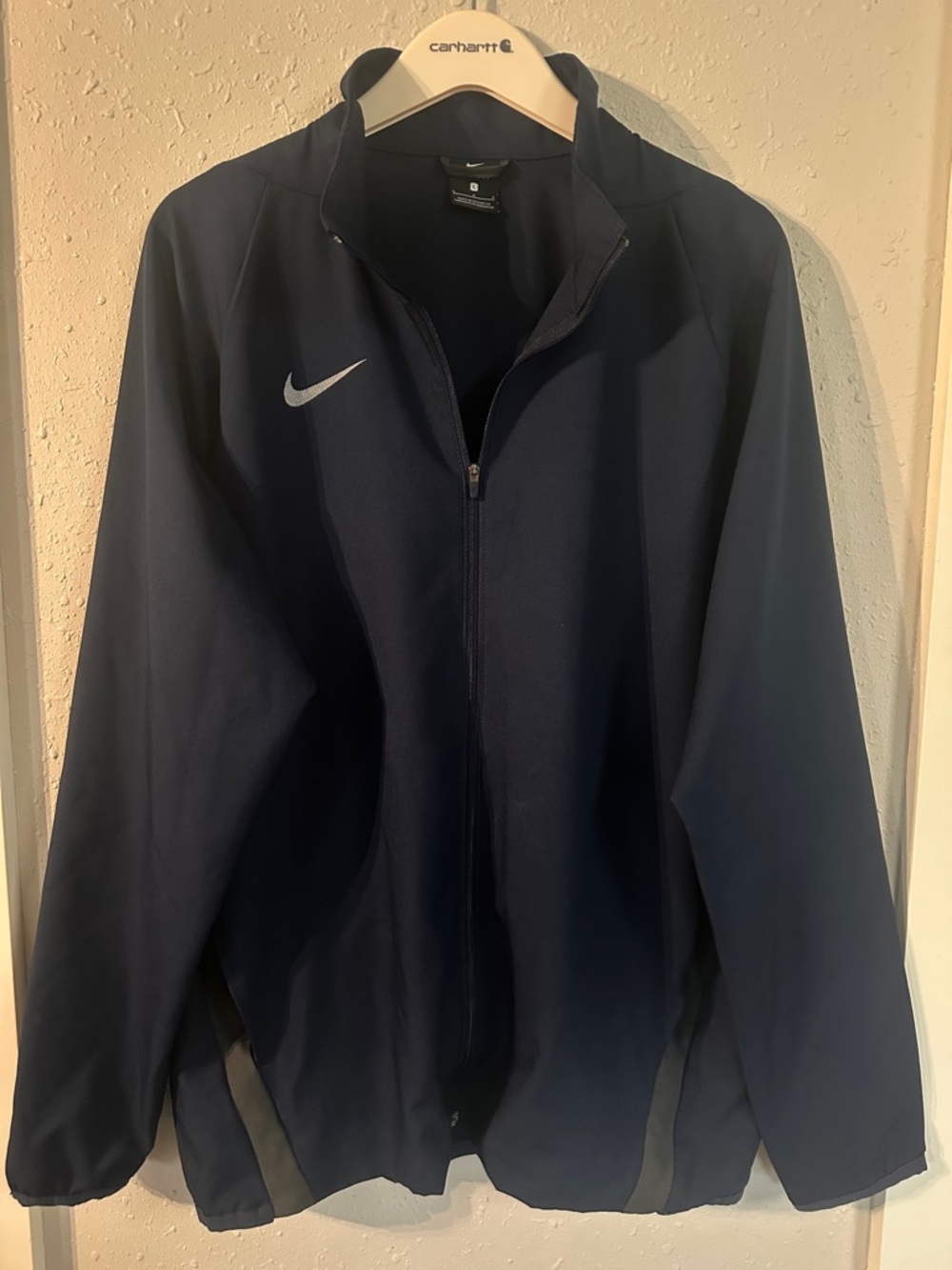 Nike Men’s Navy Full-Zip Performance Track Jacket with Swoosh